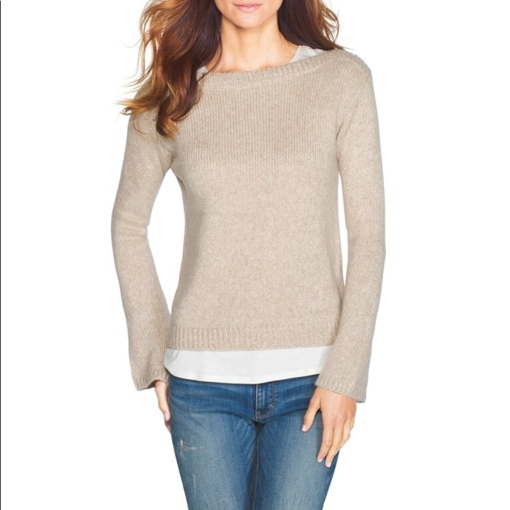 Black White Market. Champagne sweater